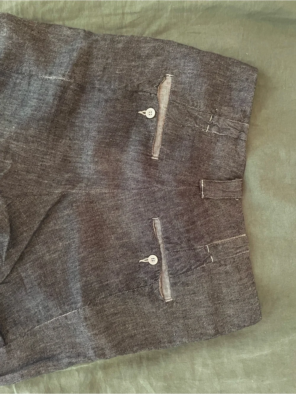 Transit Linen Pants in Heathered Gray